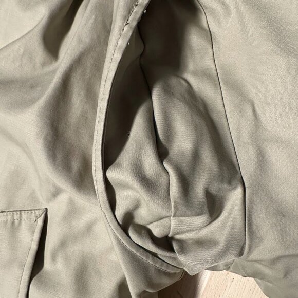 Vintage Tan Outback Jacket Removable Puffer Lining Down Insulated Faux Fur Large - Picture 12 of 16